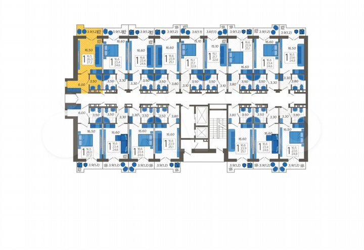 Апартаменты-студия, 27,2 м², 7/12 эт.