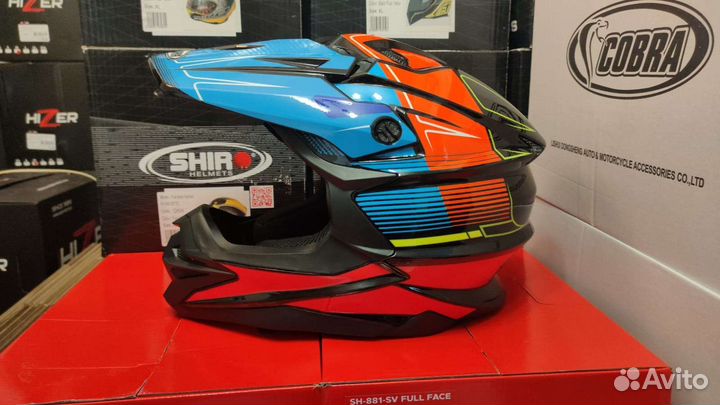 Cobra JK803 Мотокросс 55-58 Black/Orange