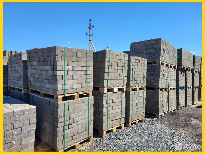 Керамзитобетонный блок полнотелый