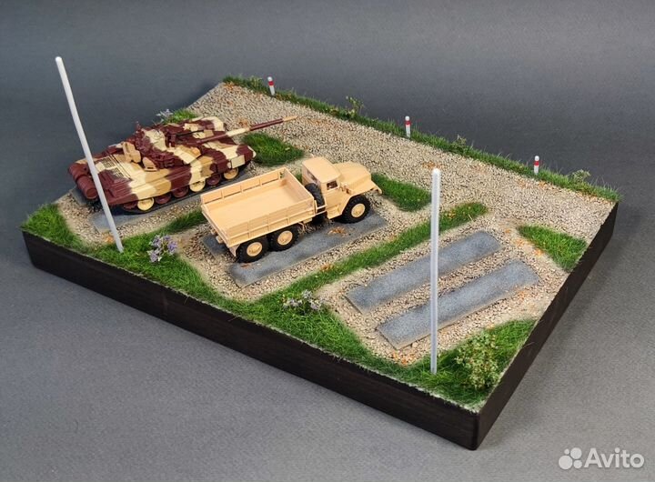 Готовая подставка и диорама Hobby Expert AM7341