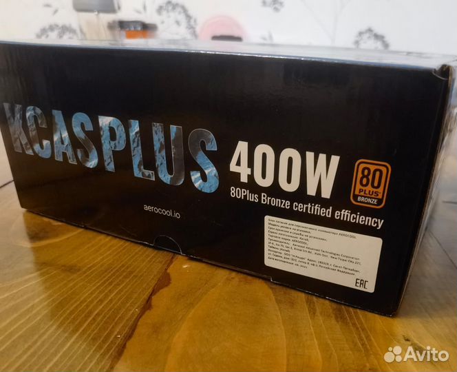 Блок питания AeroCool kcas plus 400W черный