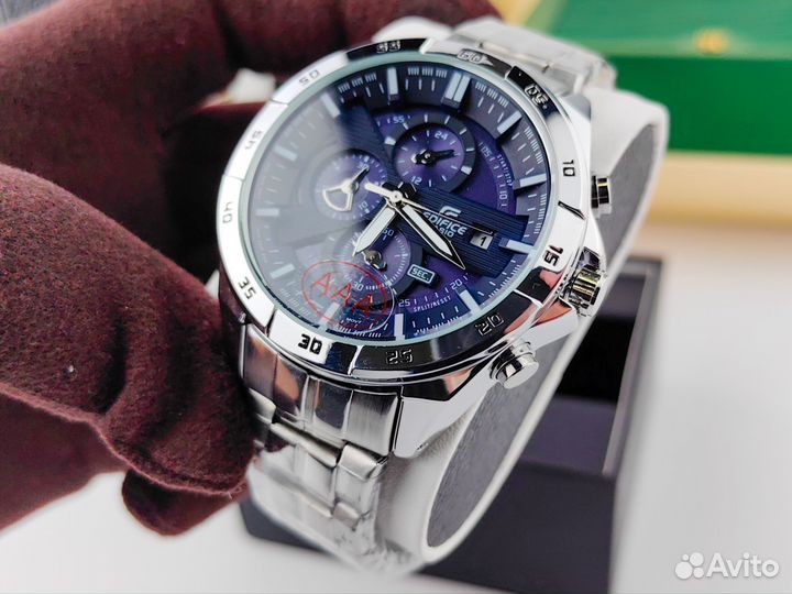 Мужские часы casio edifice blue