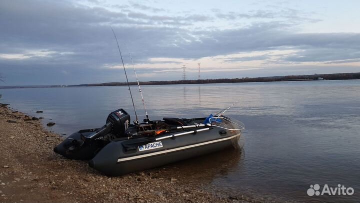 Лодка, мотор, прицеп