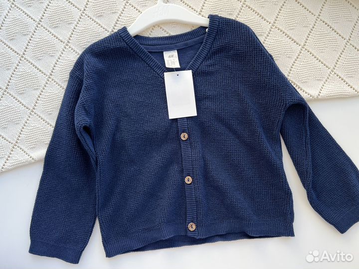 Кардиган вязаный / кофта детская трикотажная hm 92