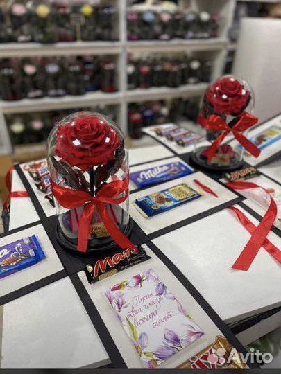 Роза в колбе