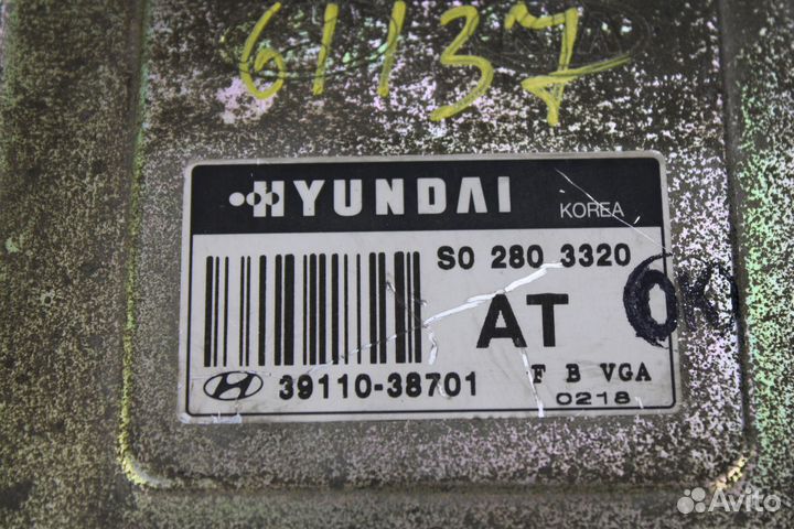 Блок управления двс Hyundai 3911038701