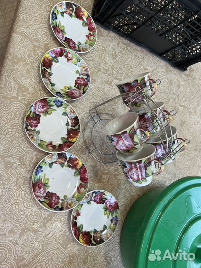 Сервиз кружки блюдце