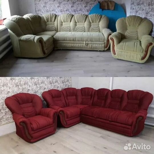 Перетяжка мягкой мебели