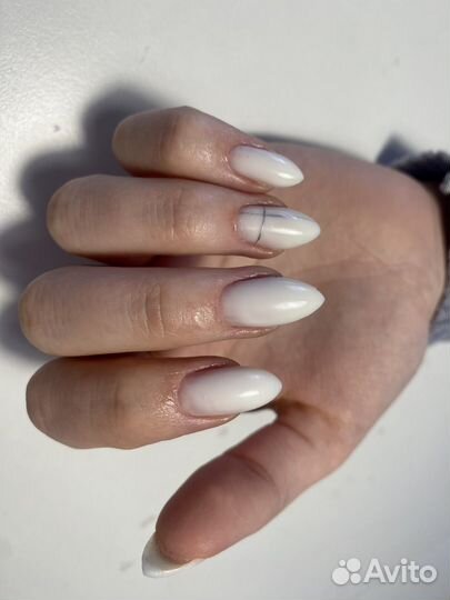 Маникюр с покрытием, наращивание