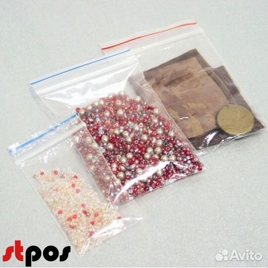 Пакеты прозрачные с замком zip lock 40х60мм 35мк