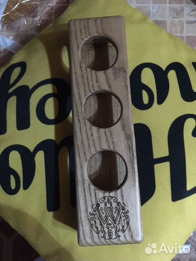 Деревяный сет Мята для стопок