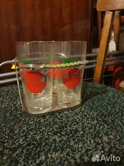 Стаканы СССР на подставке