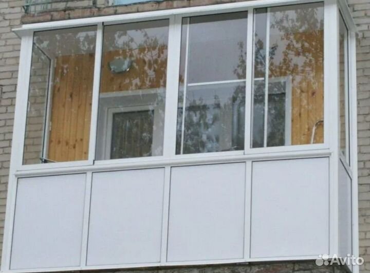 Балкон с обшивкой