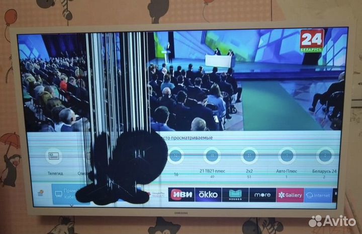 Телевизор SMART tv Samsung на запчасти