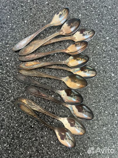 Кофейные ложки мельхиор