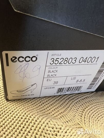 Туфли ecco 39 бесплатно