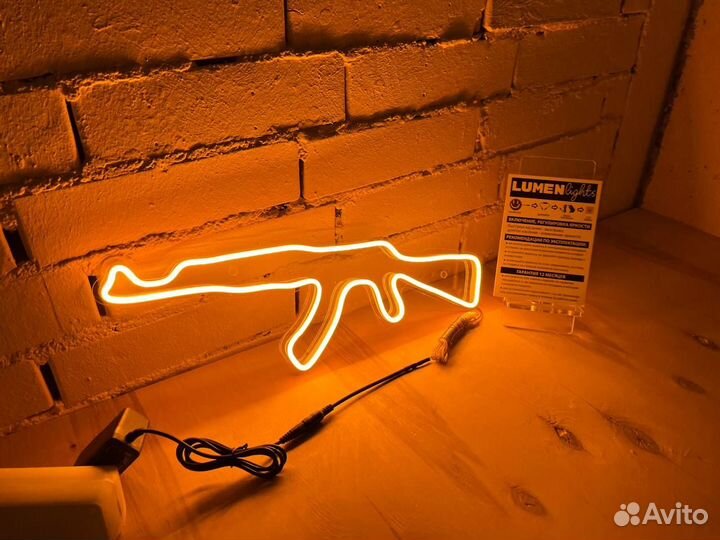 Вывеска световая неоновая