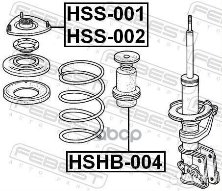 Опора амортизационной стойки перед лев HSS002