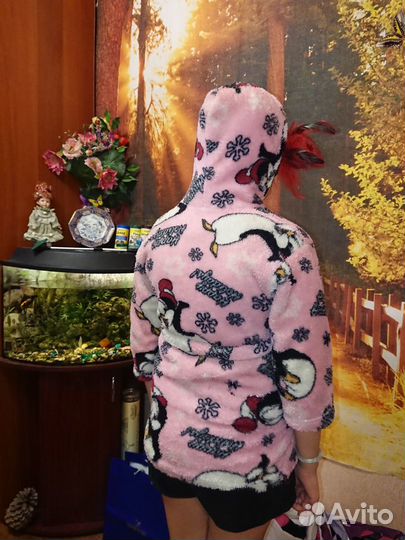 Халат махровый для девочки 6-9 лет