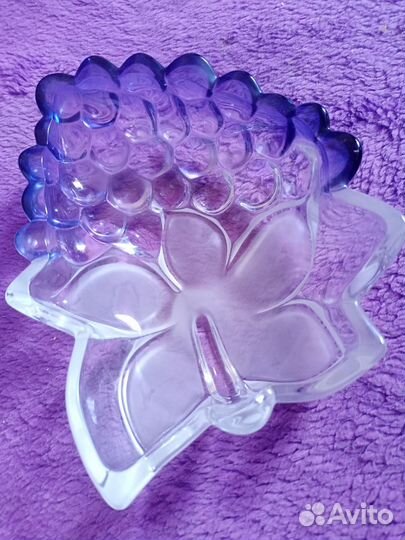 Ваза цветное стекло чехия