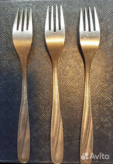 Вилки и новые ложки десертные, нерж. СССР
