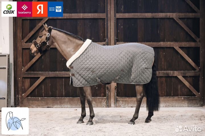 Денниковая попона Show Rug 160 г от Kentucky - Оливковый