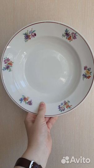 Тарелка Фарфор старинная Дулёво СССР