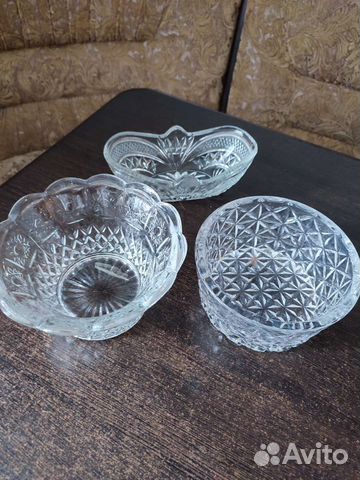 Ваза конфетница хрусталь