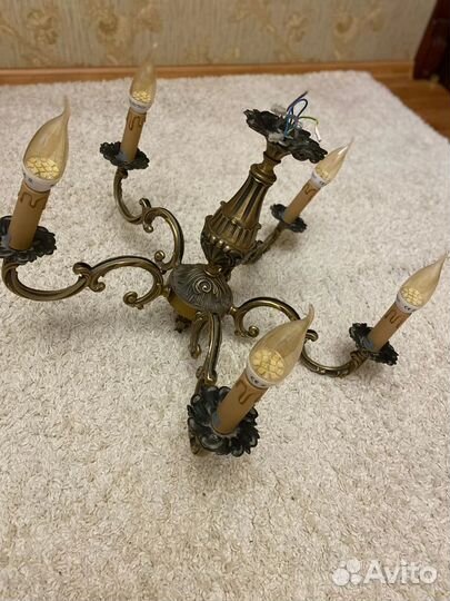 Кованная люстраСостояние отличное