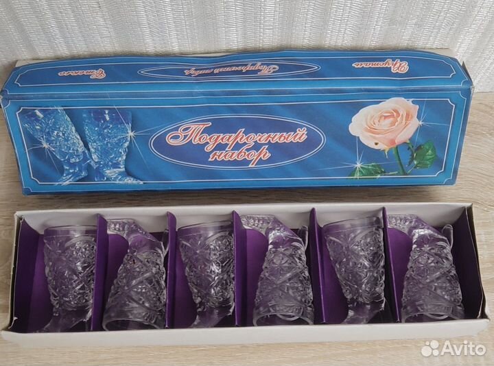 Стопки/ рюмки хрустальные