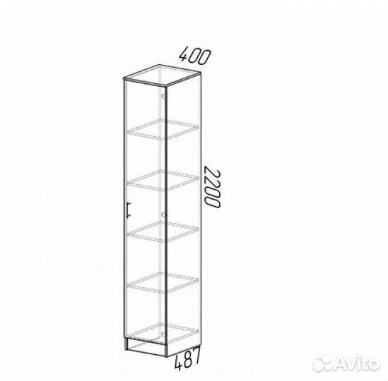 Шкаф-пенал белый 40 см Новый / Гарантия 1 год