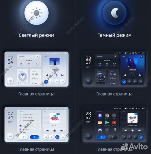 Андроид магнитола Teyes Hyundai Santa Fe (2018+)