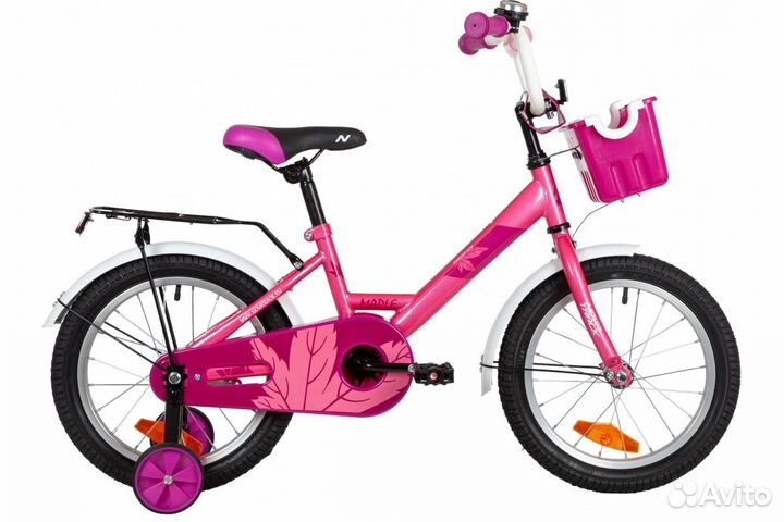 Детский велосипед Novatrack maple 16” розовый