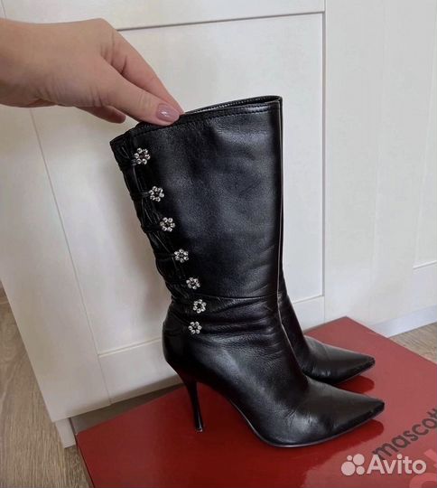 Сапоги кожаные женские 37 размер Mascotte