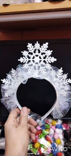 Ободок снежинка