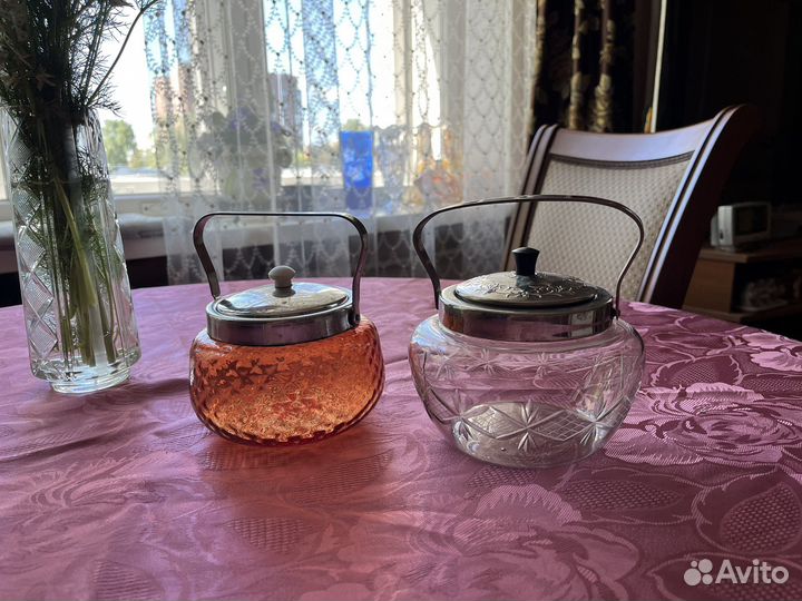 Сахарница стекло СССР