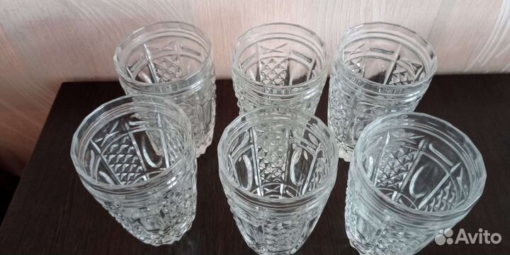 Хрустальные бокалы 5 шт