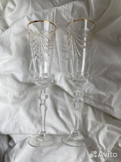 Хрустальные фужеры бокалы