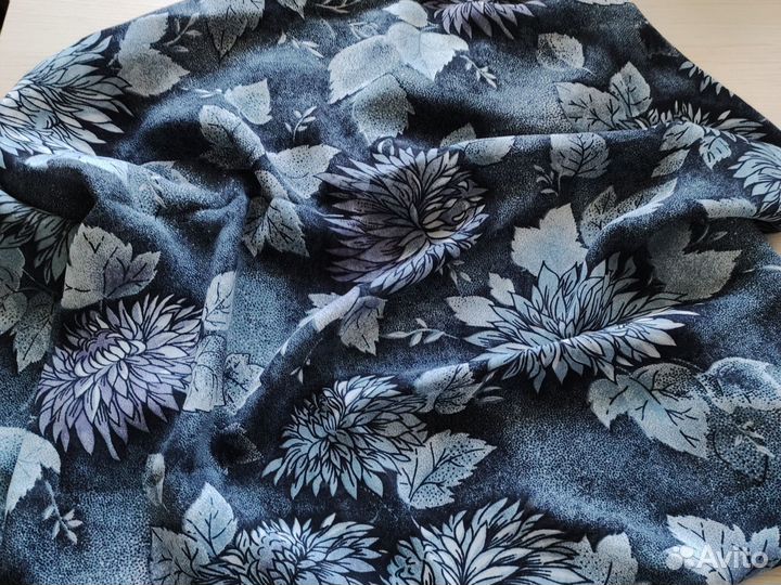 Отрезы ткани Крепдешин СССР Натуральный шелк