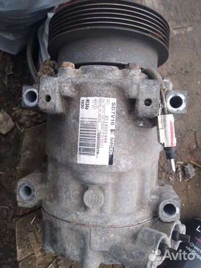 Компрессор кондиционера LADA largus, рено логан