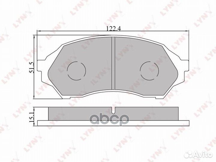 Колодки тормозные дисковые перед mazda 323 04