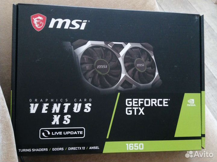 Видеокарта msi gtx 1650 4gb ventus xs