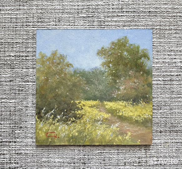 Бронь Картина этюд Пейзаж