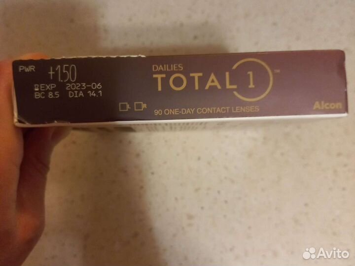 Линзы контактные dailies total +1.5