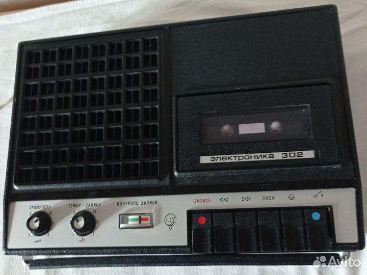 Кассетный магнитофон электроника 302, 1982г
