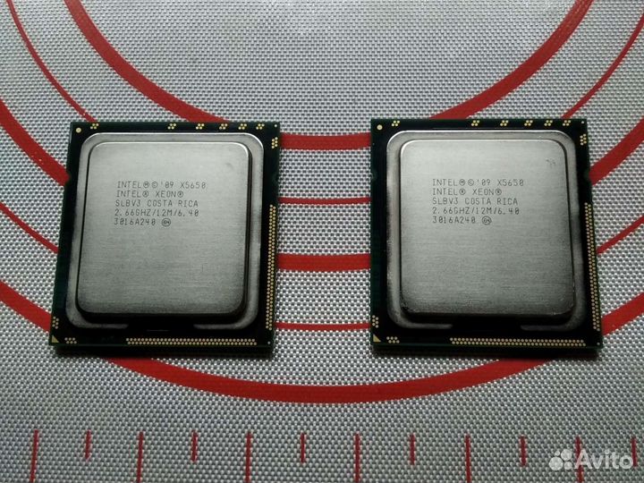 Процессор Xeon X5650 две штуки