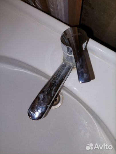 Тумба, смеситель, раковина для ванной бу