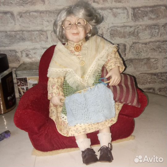 Кукла фарфоровая коллекционная большая