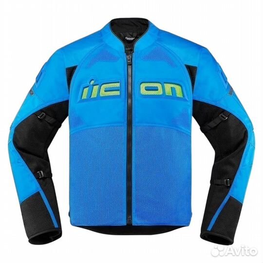 Icon Contra 2 голубая мотокуртка