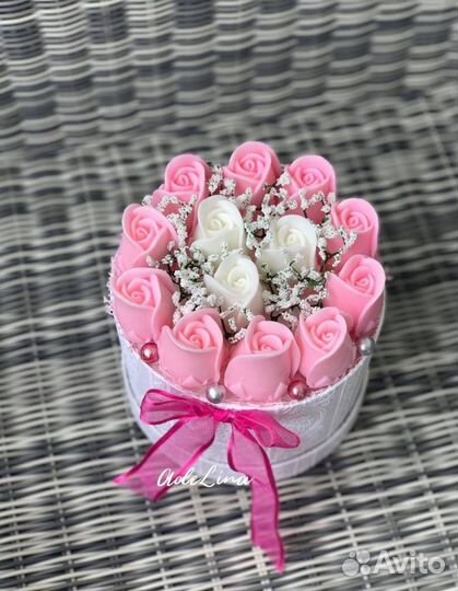 Букет из мыльных цветов